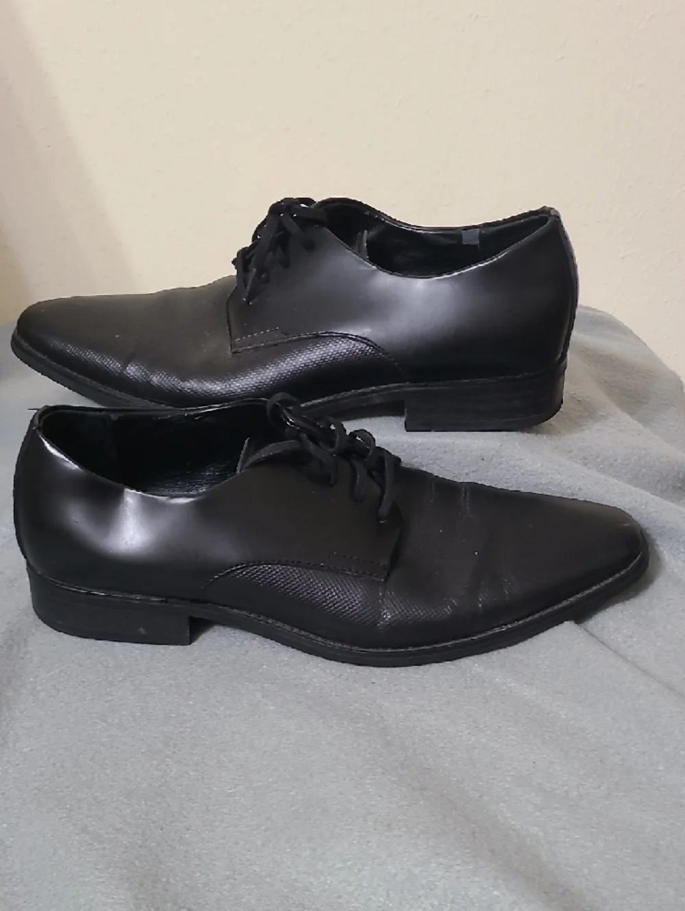 Calvin‎ Klein Men's Black Classic Dress Oxfords - Sleek Formal Shoes - Size 11